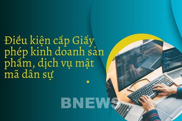 Điều kiện cấp Giấy phép kinh doanh sản phẩm, dịch vụ mật mã dân sự