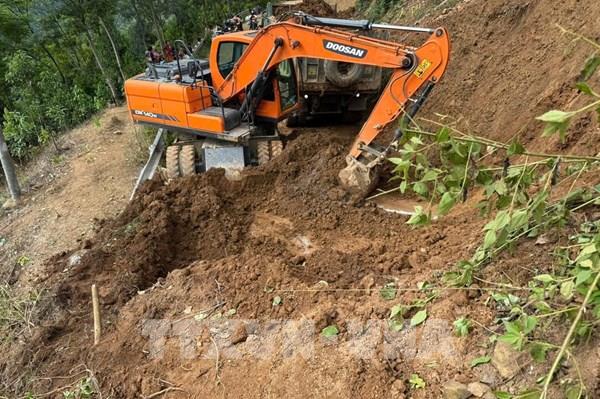 Lai Châu phân luồng giao thông tạm thời trên Tỉnh lộ 131 do sạt lở