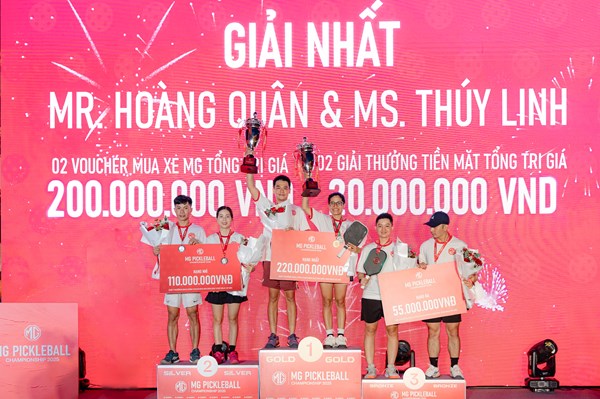 Lộ diện nhà vô địch giải đấu MG Pickleball Championship 2025