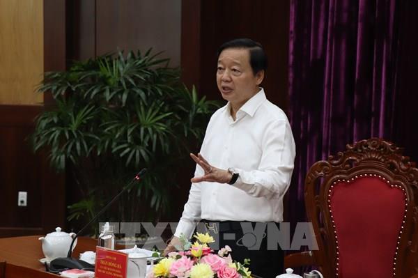 Phó Thủ tướng Trần Hồng Hà làm việc với các tỉnh Vĩnh Long, Đồng Tháp, Cà Mau, An Giang