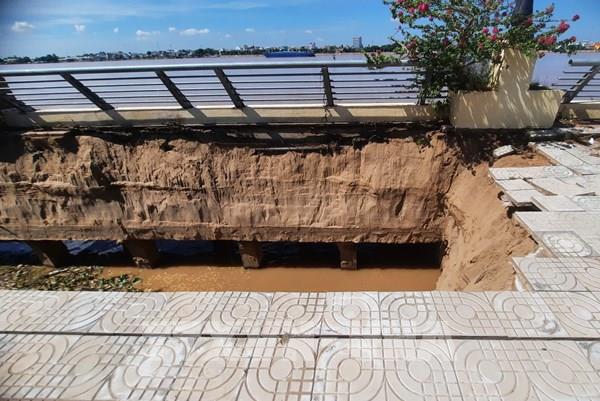 Kè Thường Thới Tiền lại sạt lở nghiêm trọng