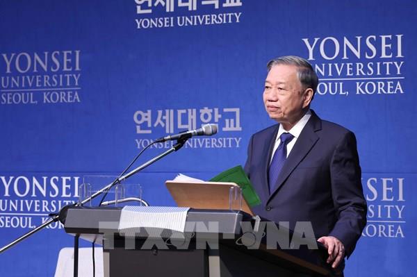 Tổng Bí thư Tô Lâm phát biểu chính sách tại Đại học Yonsei
