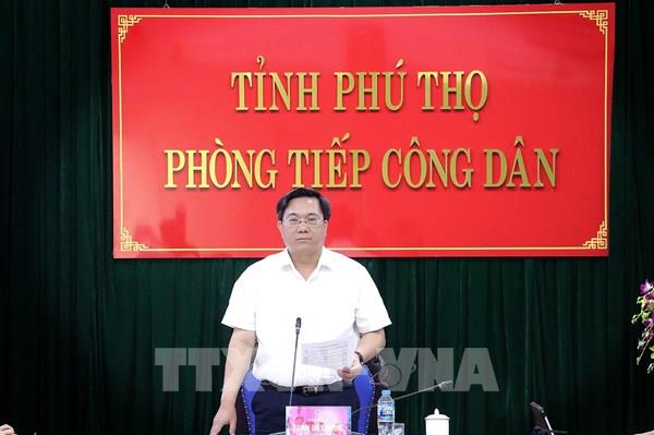 Lãnh đạo Phú Thọ tiếp dân định kỳ trực tiếp kết hợp trực tuyến tại 3 địa bàn