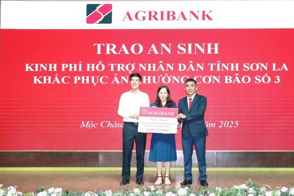 Agribank dành 6 tỷ đồng hỗ trợ khắc phục hậu quả bão Wipha