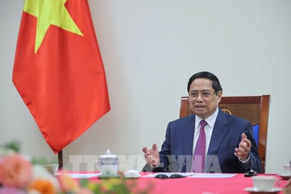 Thủ tướng Chính phủ Phạm Minh Chính điện đàm với Thủ tướng Campuchia Hun Manet