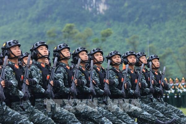 Tổng hợp luyện lực lượng diễu binh, diễu hành thực hiện nhiệm vụ A80