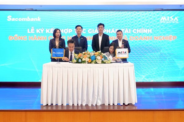 Sacombank liên kết MISA thúc đẩy số hóa tài chính doanh nghiệp