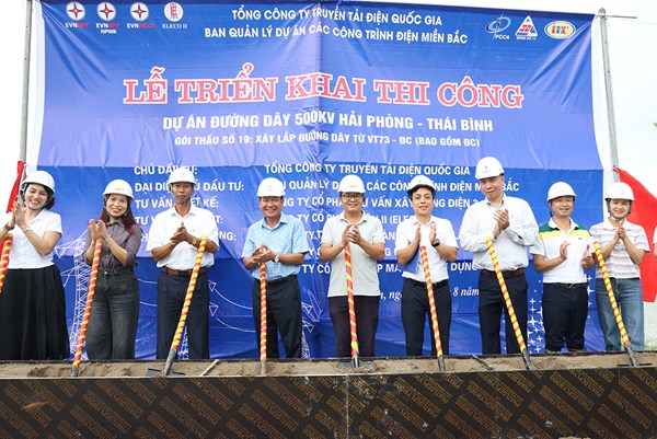 Khởi công đường dây 500kV Hải Phòng – Thái Bình