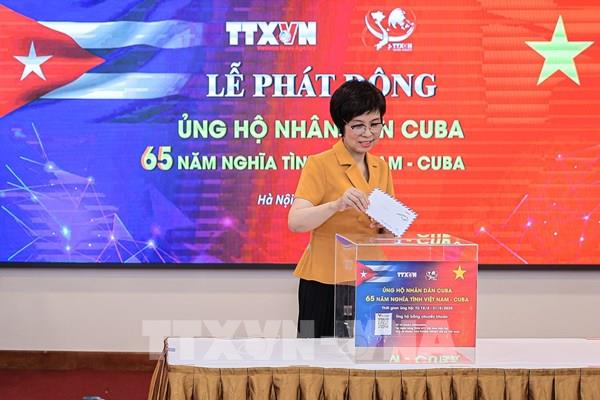 Thông tấn xã Việt Nam phát động ủng hộ nhân dân Cuba