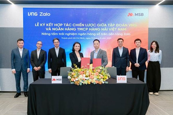 MSB hợp tác VNG nâng tầm trải nghiệm tài chính số