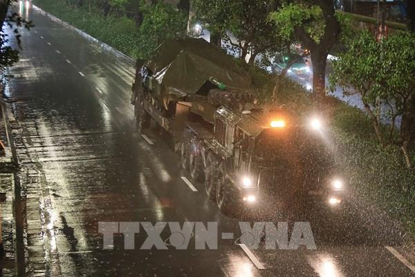 Dàn khí tài tham gia sự kiện A80 di chuyển về trung tâm Hà Nội