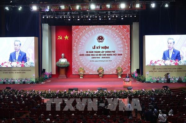 Long trọng tổ chức Lễ Kỷ niệm 80 năm thành lập Chính phủ nước Cộng hòa xã hội chủ nghĩa Việt Nam