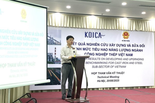 Tham vấn kỹ thuật về định mức tiêu hao năng lượng ngành thép