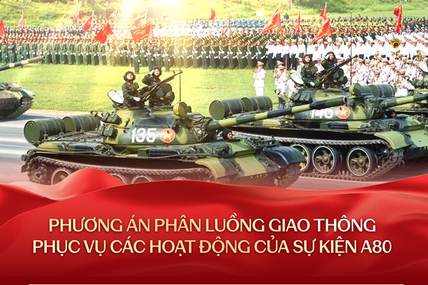 Chi tiết 5 mốc thời gian và tuyến đường cấm, hạn chế phục vụ Lễ diễu binh, diễu hành kỷ niệm 80 năm Quốc khánh