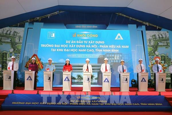 Khởi công xây dựng Trường Đại học Xây dựng Hà Nội - phân hiệu Hà Nam