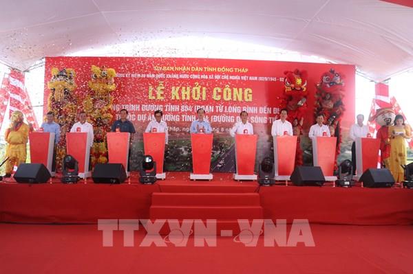 Đồng Tháp khởi công đoạn đường kết nối vùng biển Gò Công
