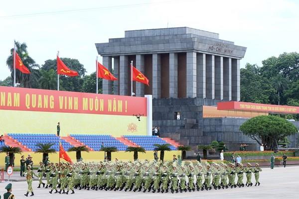 Hình ảnh các lực lượng sẵn sàng cho tổng hợp luyện diễu binh, diễu hành A80 lần thứ 2