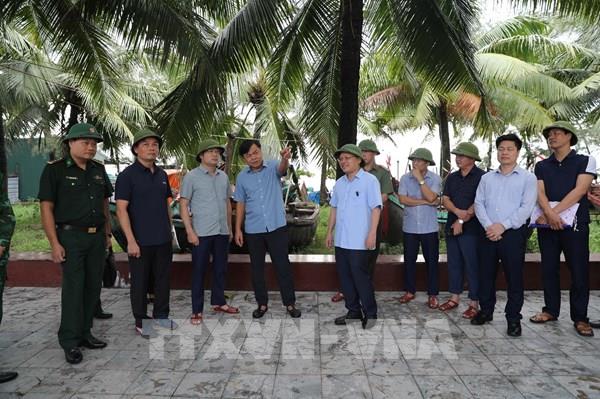 Bộ NN và MT kiểm tra công tác ứng phó bão số 5 tại Thanh Hóa