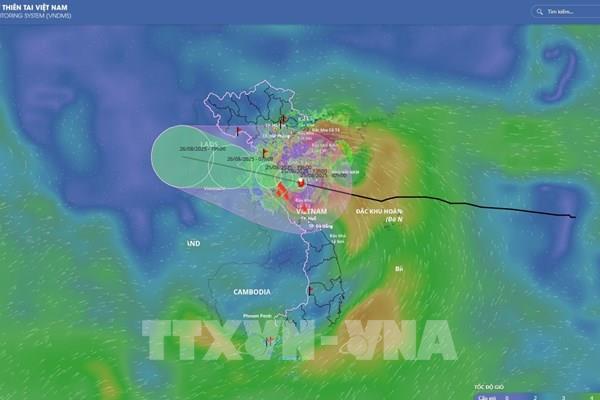 Bão số 5 hướng về vùng biển các tỉnh Thanh Hóa-Hà Tĩnh