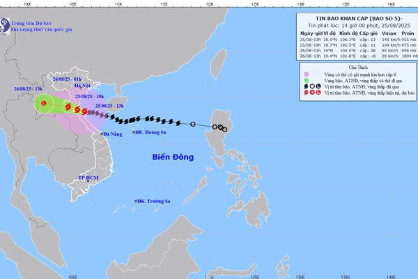 Tiến sĩ Mai Văn Khiêm: Bão số 5 rất nguy hiểm, hội tụ nhiều yếu tố rủi ro cao