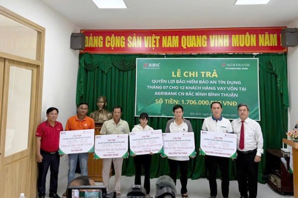 Bảo hiểm Agribank Khánh Hòa chi trả hơn 1,7 tỷ đồng cho khách hàng