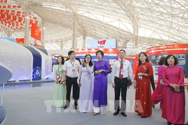 Ấn tượng gian hàng của TTXVN tại Triển lãm thành tựu Đất nước “80 năm Hành trình Độc lập - Tự do - Hạnh phúc”