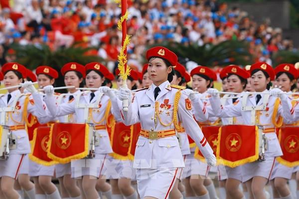 Cận cảnh các khối tham gia diễu binh, diễu hành trong Lễ Tổng duyệt sự kiện A80