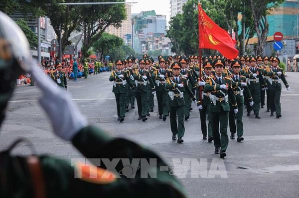 Cận cảnh các khối tham gia diễu binh, diễu hành trong Lễ Tổng duyệt sự kiện A80