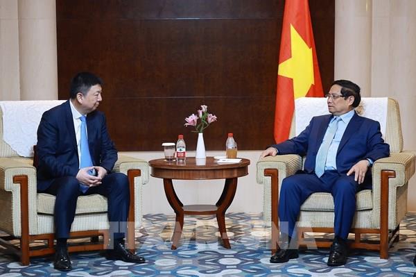 Thủ tướng Phạm Minh Chính làm việc với các Tập đoàn hàng đầu của Trung Quốc