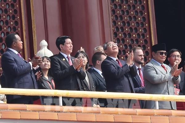 Chủ tịch nước Lương Cường dự Lễ duyệt binh kỷ niệm 80 năm chiến thắng phát xít của nhân dân thế giới