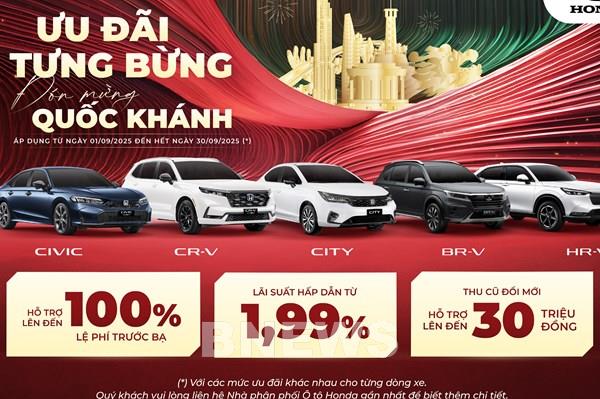  Honda Việt Nam tung khuyến mại đến 99,9 triệu đồng cho khách mua ô tô