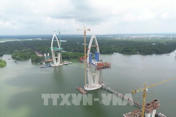 TP. Hồ Chí Minh tổ chức căng bó cáp dây văng đầu tiên cầu Phước An