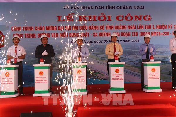 Khởi công Dự án đường ven biển Dung Quất – Sa Huỳnh, giai đoạn IIb