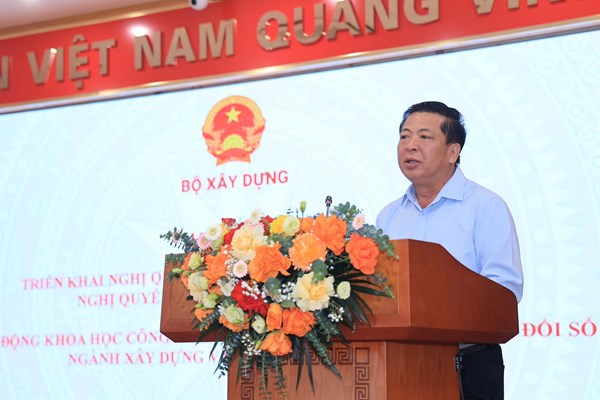 Bộ trưởng Trần Hồng Minh: Sớm hình thành Trung tâm Đổi mới sáng tạo của Bộ Xây dựng