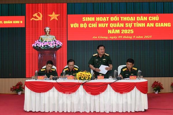 Đối thoại dân chủ: Gắn kết lòng quân, ý Đảng ở An Giang