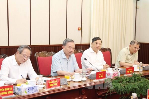 Tổng Bí thư Tô Lâm chủ trì cuộc họp về triển khai Nghị quyết số 71 – NQ/TW