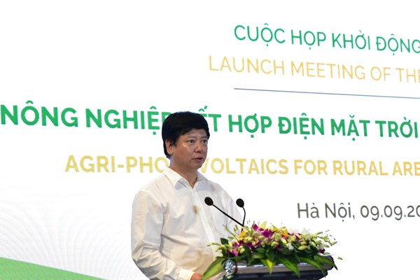 Khởi động dự án canh tác nông nghiệp kết hợp điện mặt trời