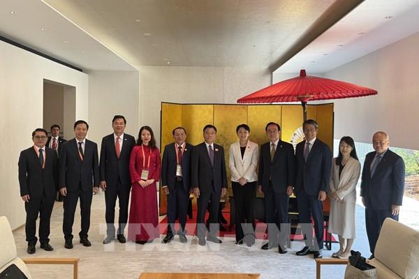 Phó Thủ tướng Lê Thành Long tiếp các đối tác Nhật Bản