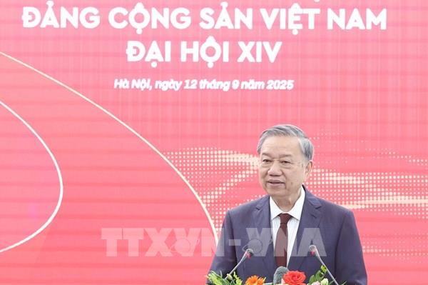 Tổng Bí thư Tô Lâm dự Lễ khai trương Trang thông tin điện tử "Đảng Cộng sản Việt Nam - Đại hội XIV"