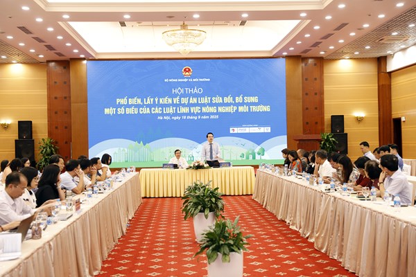 Nhiều góp ý hoàn thiện dự án Luật sửa đổi 15 luật chuyên ngành nông nghiệp và môi trường