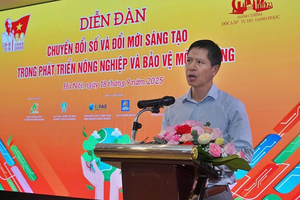 Sớm xây dựng nền tảng xúc tiến thương mại số chuyên ngành nông nghiệp và môi trường