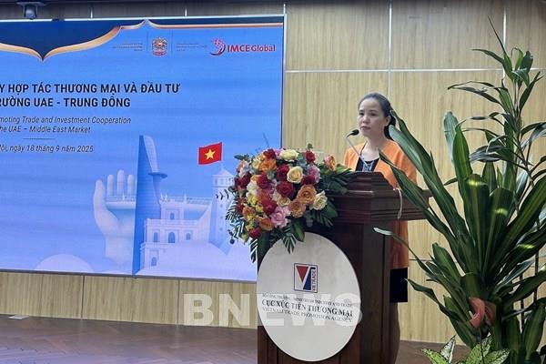 Kết nối Việt Nam- UAE mở rộng thị trường Trung Đông
