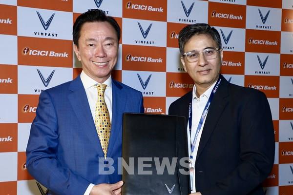 VinFast Ấn Độ hợp tác ICICI Bank triển khai giải pháp tài chính cho xe điện