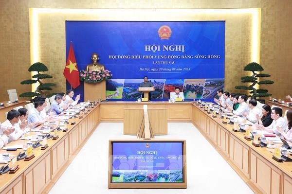 Thủ tướng chủ trì Hội nghị Hội đồng điều phối vùng Đồng bằng sông Hồng