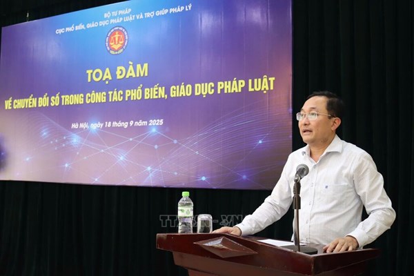 Thúc đẩy chuyển đổi số trong công tác phổ biến, giáo dục pháp luật
