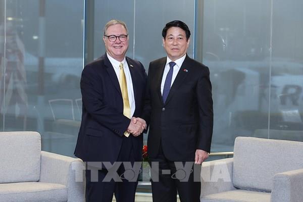 Chủ tịch nước Lương Cường tiếp Phó Thống đốc bang Washington