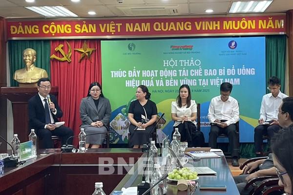 Thúc đẩy tái chế bao bì đồ uống hiệu quả và bền vững tại Việt Nam