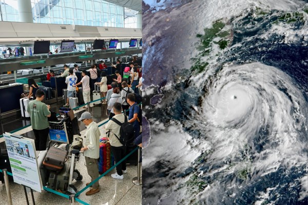 Hong Kong (Trung Quốc): 700 chuyến bay bị hủy, trường học đóng cửa vì bão Ragasa