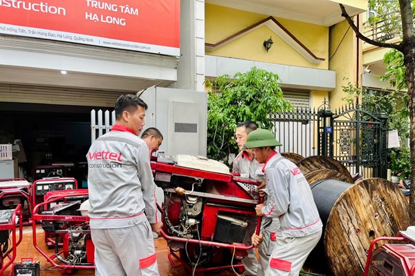 Viettel đảm bảo duy trì mạng lưới trong và sau bão số 9