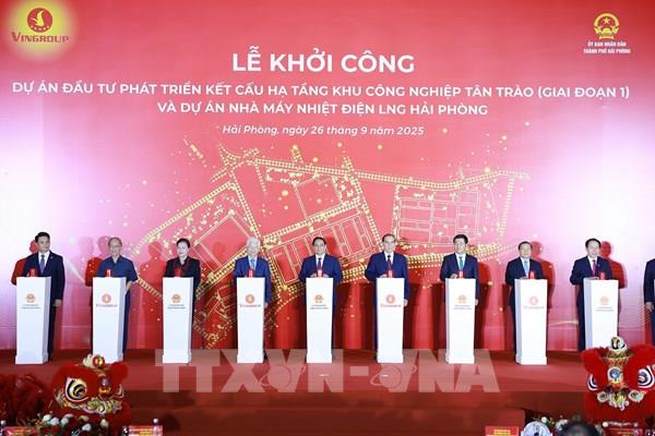 Thủ tướng Phạm Minh Chính dự Lễ khởi công 2 dự án lớn tại Hải Phòng